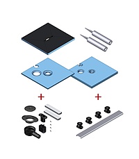  Kermi Duschboard System LINE Rinne mittig mit Unterbau