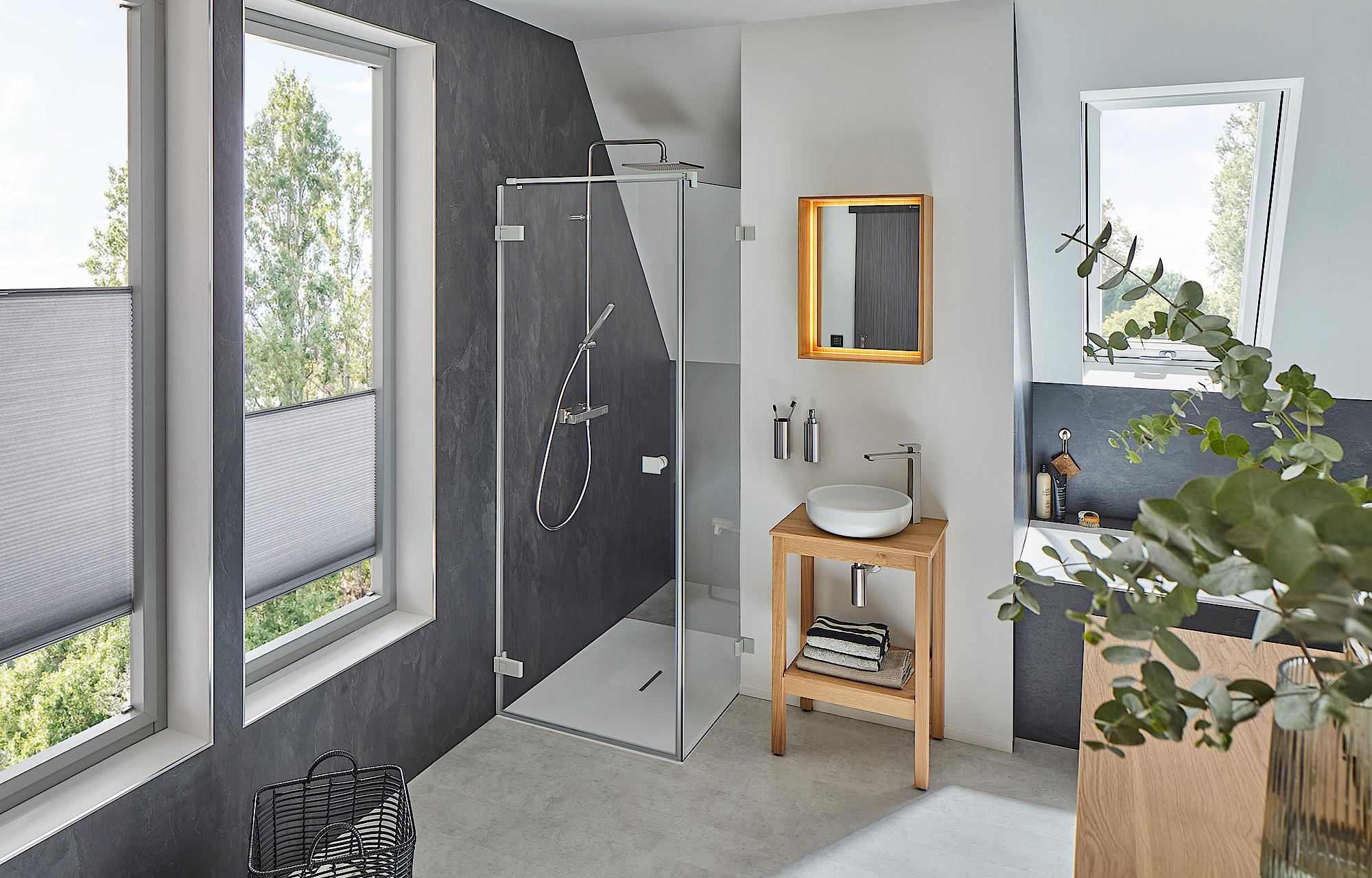 Kermi douchescherm MENA moderne badkamer in landhuisstijl